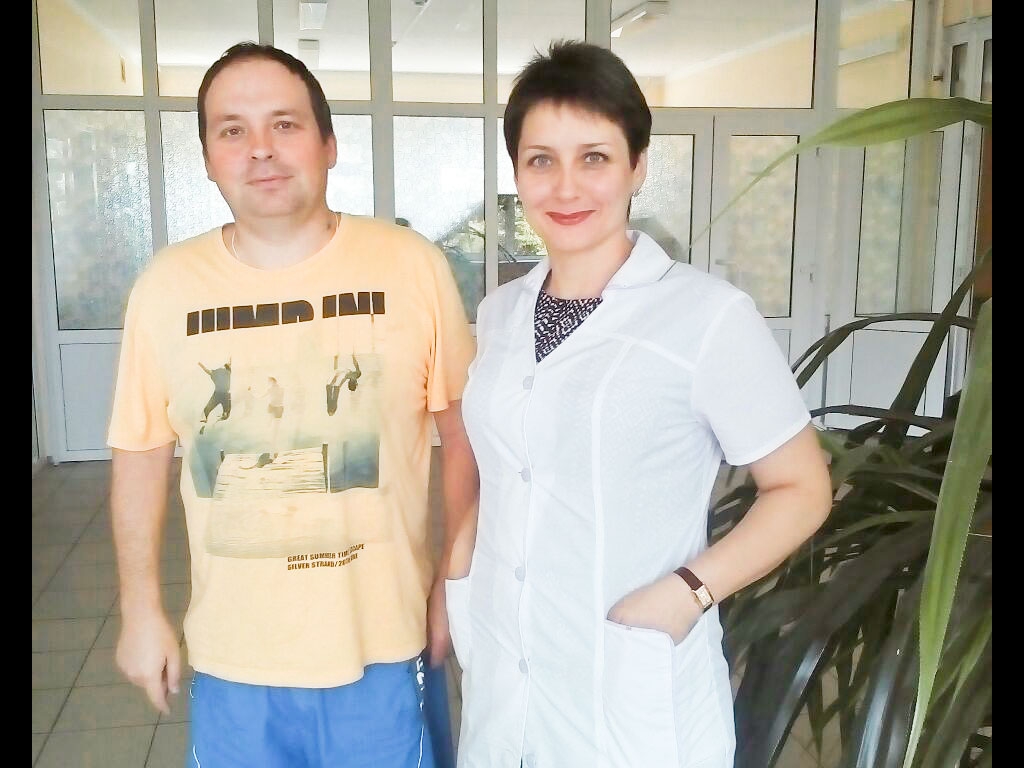 Максим Родионов и его лечащий врач Людмила Гушлевская